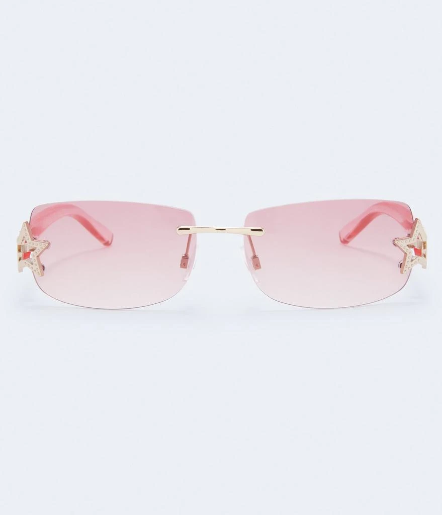 商品Aeropostale|Aeropostale Rimless Rectangular Star Sunglasses,价格¥64,第1张图片