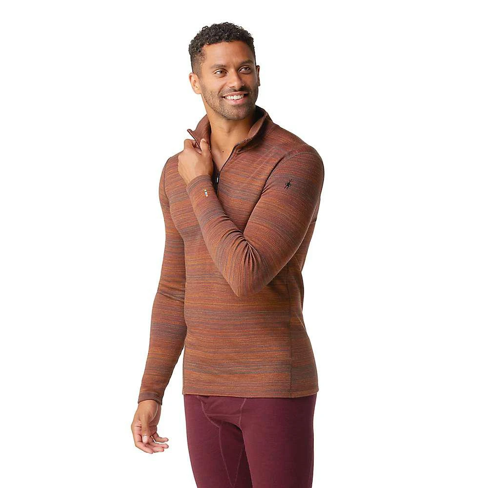 商品SmartWool|Men's Classic Thermal Merino Pattern Base Layer 1/4 Zip Top,价格¥590,第1张图片