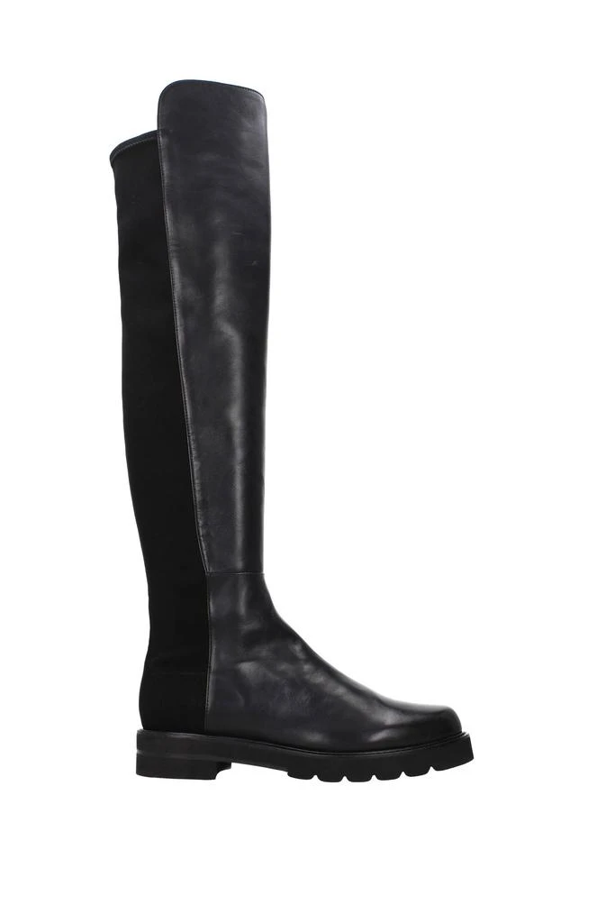 商品Stuart Weitzman|Boots 5050 Leather Black,价格¥2658,第1张图片
