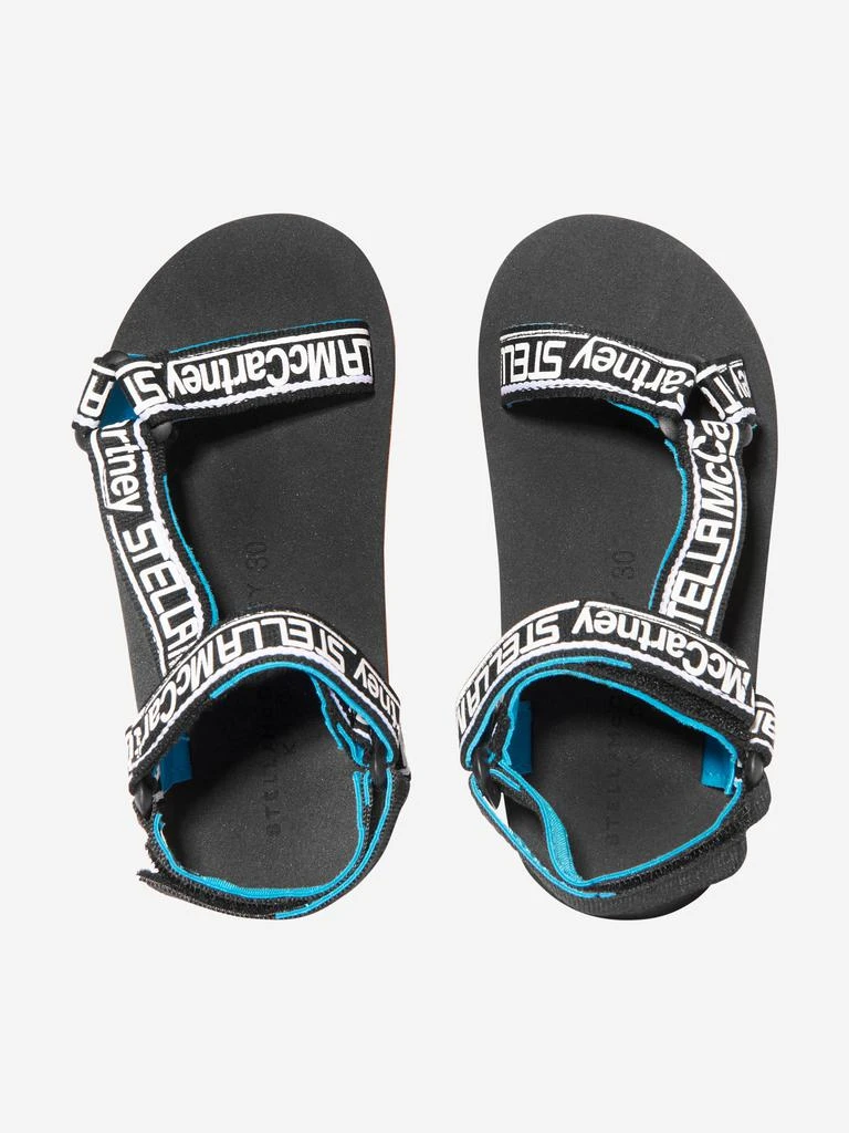 商品Stella McCartney|Stella McCartney Kids Logo Strap Sandals in Black,价格¥378,第4张图片详细描述
