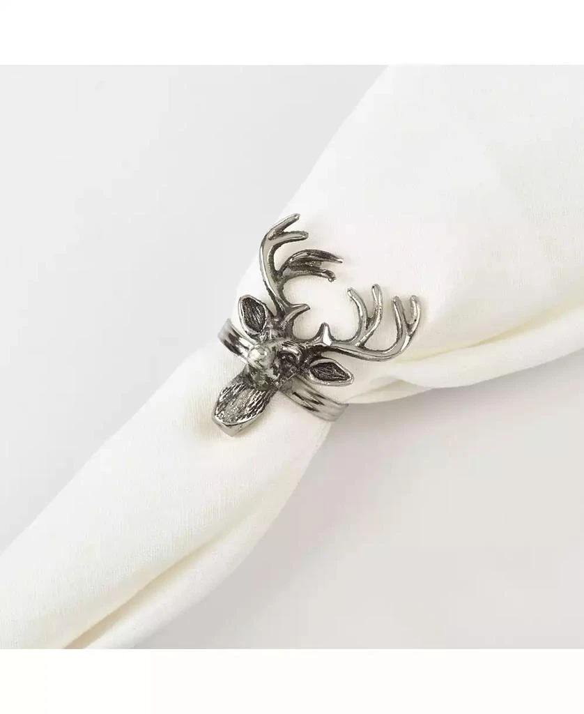 商品Saro Lifestyle|Reindeer Design Napkin Ring, Set of 4,价格¥169,第3张图片详细描述