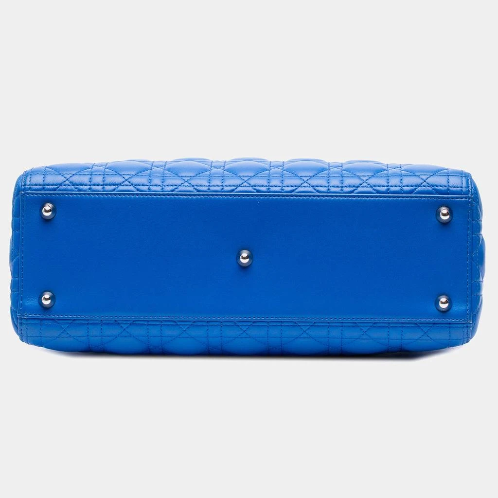 商品[二手商品] Dior|Dior Blue Lambskin Cannage Large  Lady Dior,价格¥20865,第3张图片详细描述