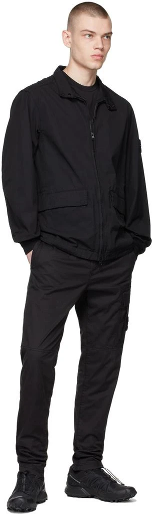 商品Stone Island|Black Garment-Dyed Batavia Jacket,价格¥3839,第4张图片详细描述