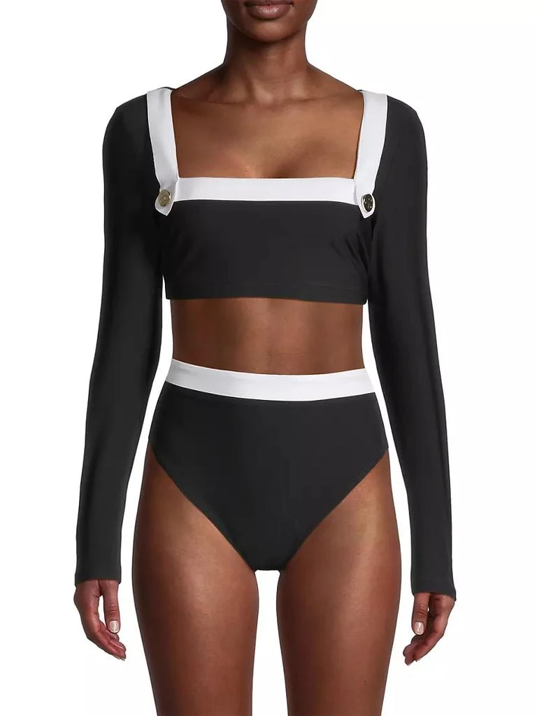 商品Stylest|Fluid Jersey Crop Bikini Top,价格¥1484,第3张图片详细描述