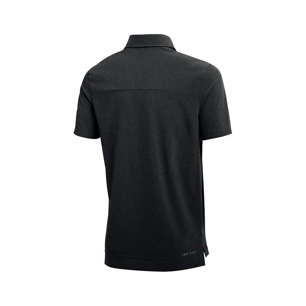 商品NIKE|Men's Heathered Black Georgia Bulldogs Coach Performance Polo Shirt,价格¥649,第4张图片详细描述