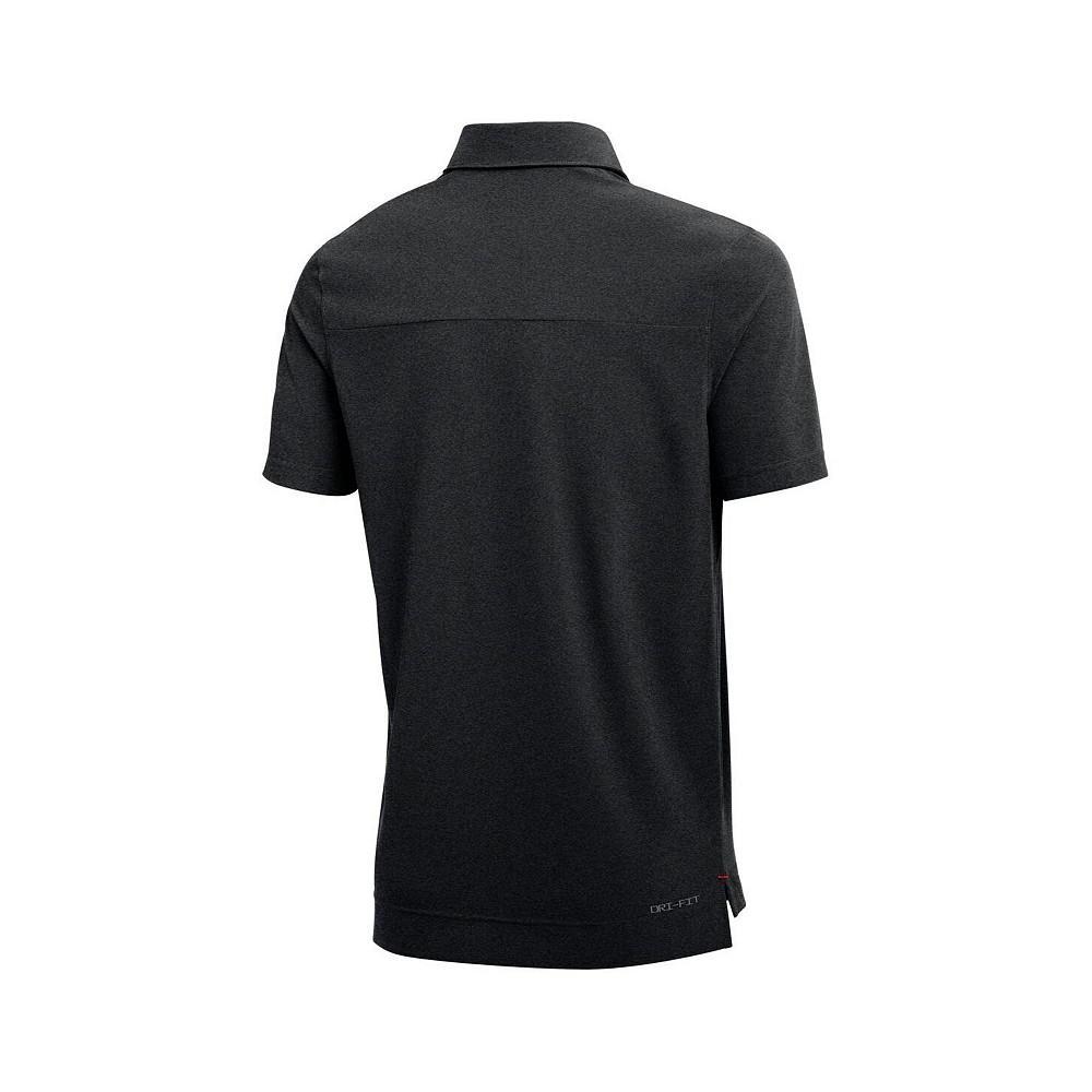 商品NIKE|Men's Heathered Black Georgia Bulldogs Coach Performance Polo Shirt,价格¥622,第6张图片详细描述