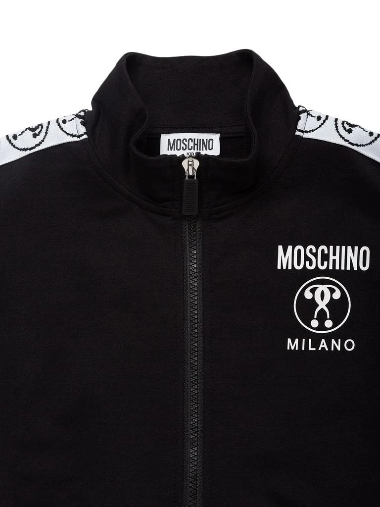 商品Moschino|Cotton Sweatshirt W/ Logo Bands,价格¥650,第1张图片详细描述