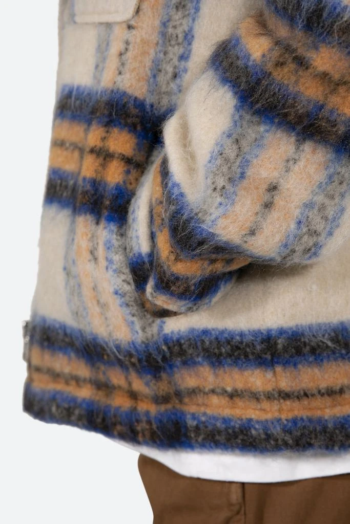 Plaid Mohair Jacket - Blue/White/Orange 商品