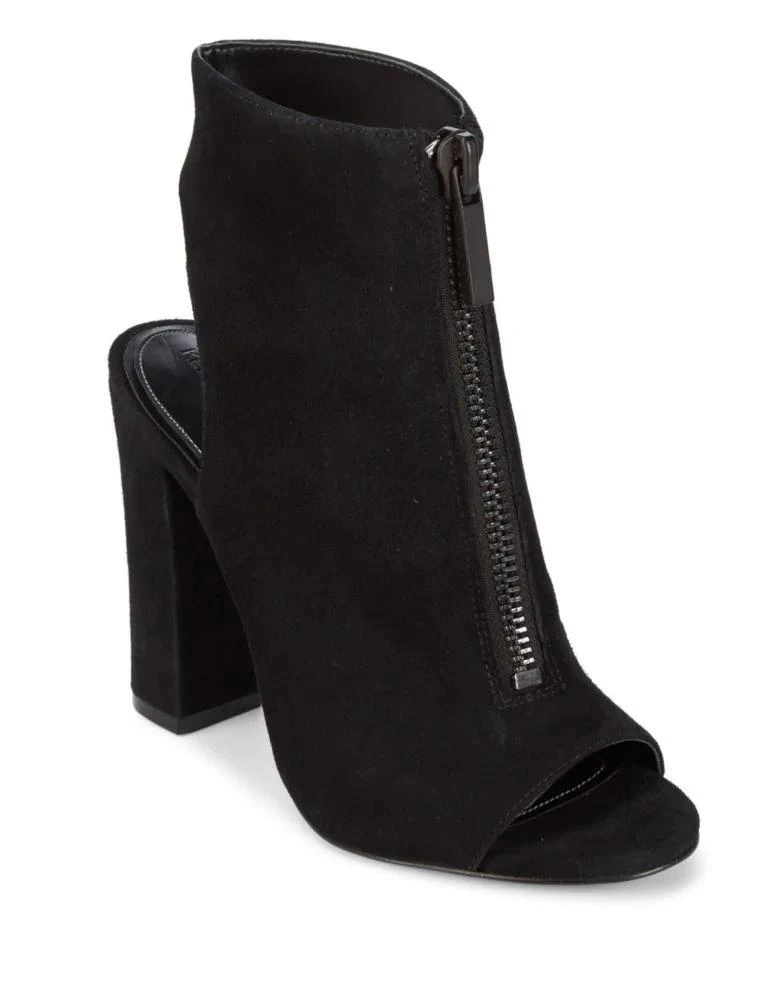 商品KENDALL & KYLIE|Elaine Suede Peep Toe Booties,价格¥421,第1张图片