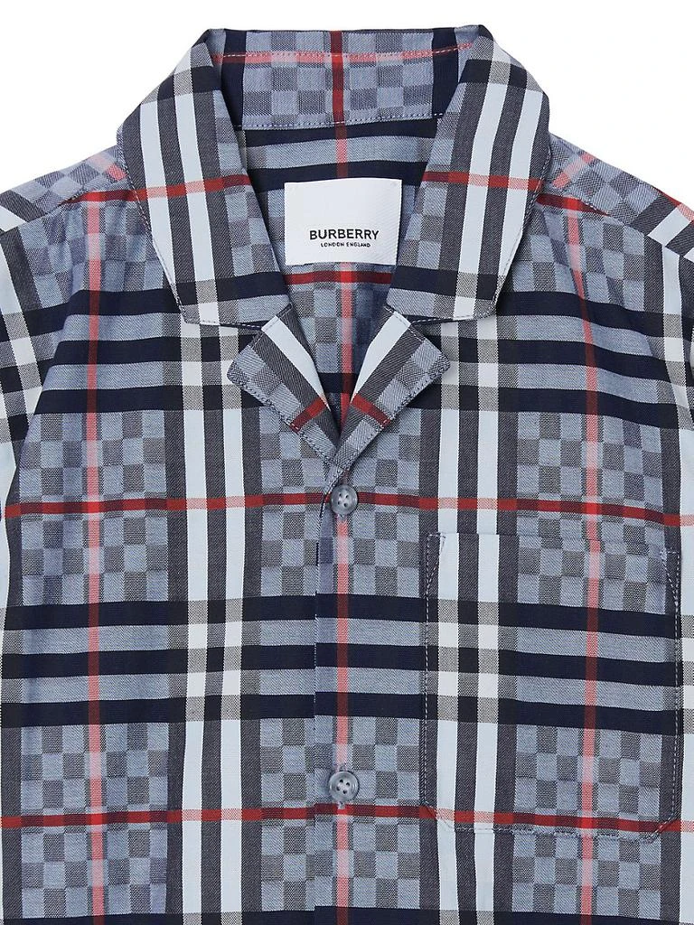 商品Burberry|Little Boy's & Boy's Herbie Check Short-Sleeve Shirt,价格¥1215,第3张图片详细描述