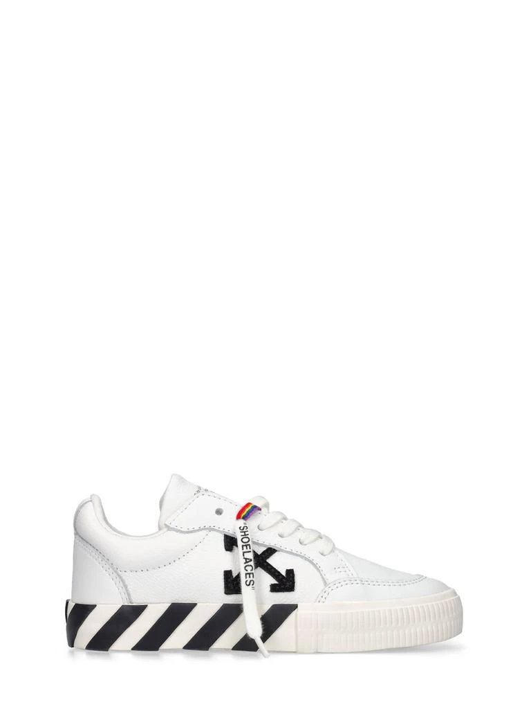 商品Off-White|Vulcanized Leather Lace-up Sneakers,价格¥1239,第1张图片