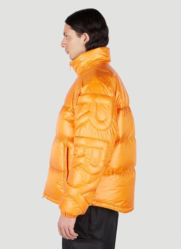 Logo Puffer Jacket in Orange商品第3张图片规格展示