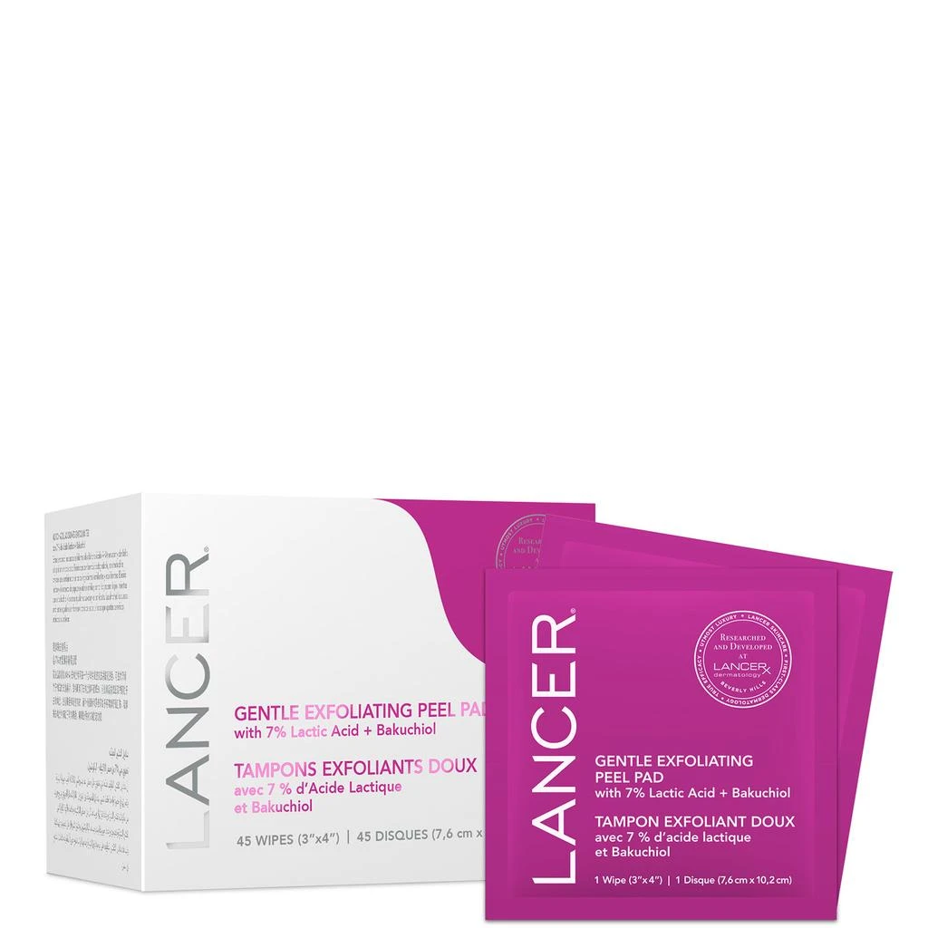 商品Lancer Skincare|Lancer Skincare Gentle Exfoliating Peel Pads 45 piece,价格¥624,第1张图片