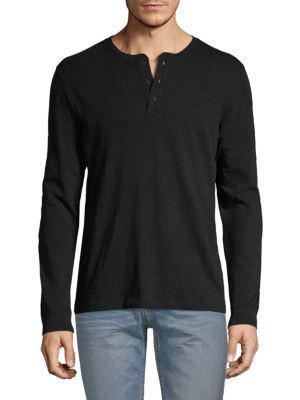 商品Vince|Long Sleeve Cotton Henley,价格¥430,第6张图片详细描述