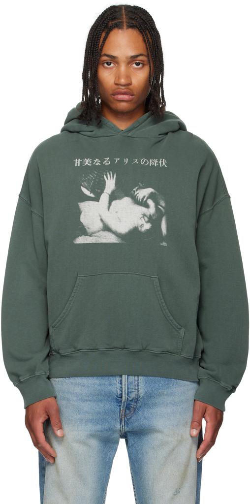 T*y様 Enfants riches deprimes 甘美なるアリスzipパ Enfants Riches Deprimes Green Sweet Surrender of Alice Hoodie