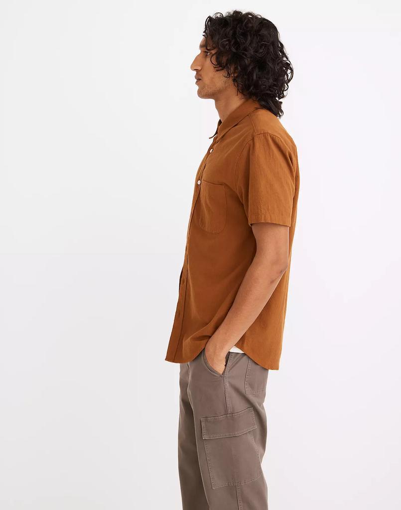 商品Madewell|Crinkle Cotton Perfect Short-Sleeve Shirt,价格¥251-¥351,第4张图片详细描述