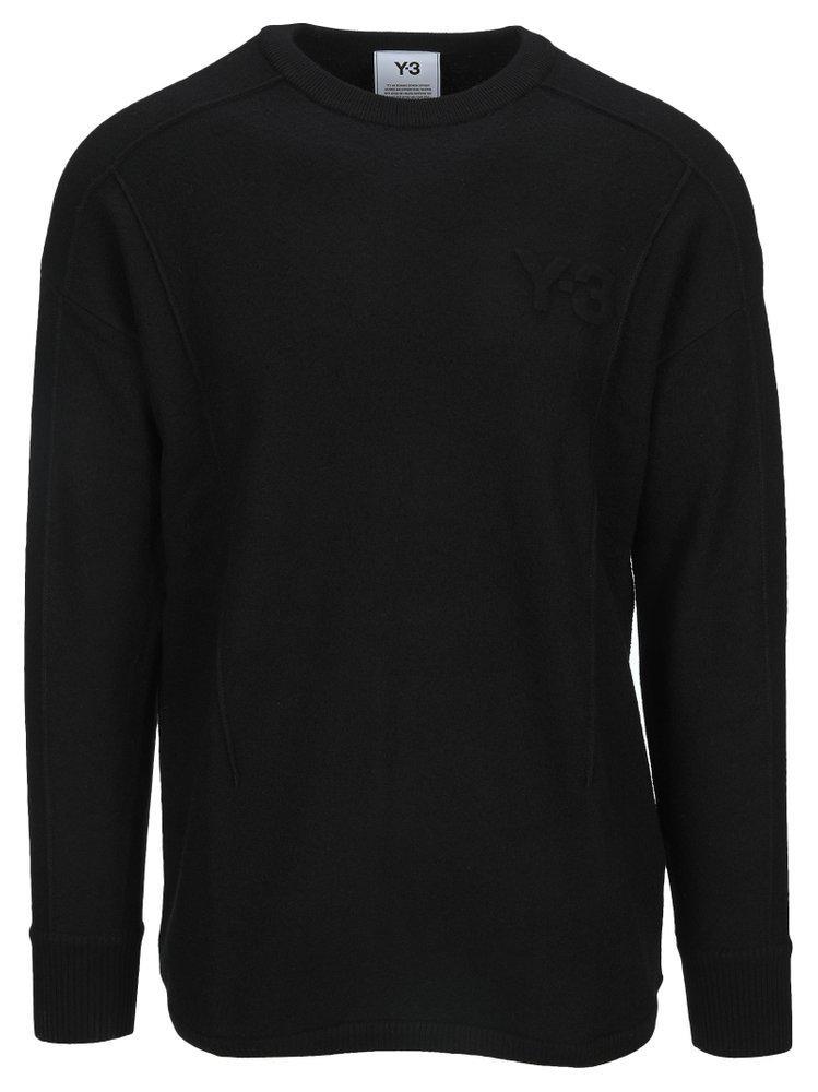 商品Y-3|Y-3 Logo Crewneck Knitted Sweatshirt,价格¥1207,第1张图片
