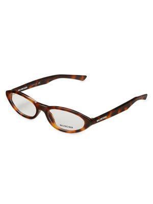 商品Balenciaga|​53MM Oval Cat Eye Core Optical Glasses,价格¥656,第4张图片详细描述