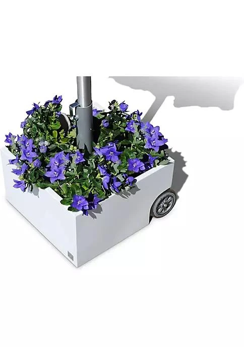 商品belk|Xxds O 810 Zinc Plated White Powercoated Planter Umbrella Stand,价格¥2012,第4张图片详细描述