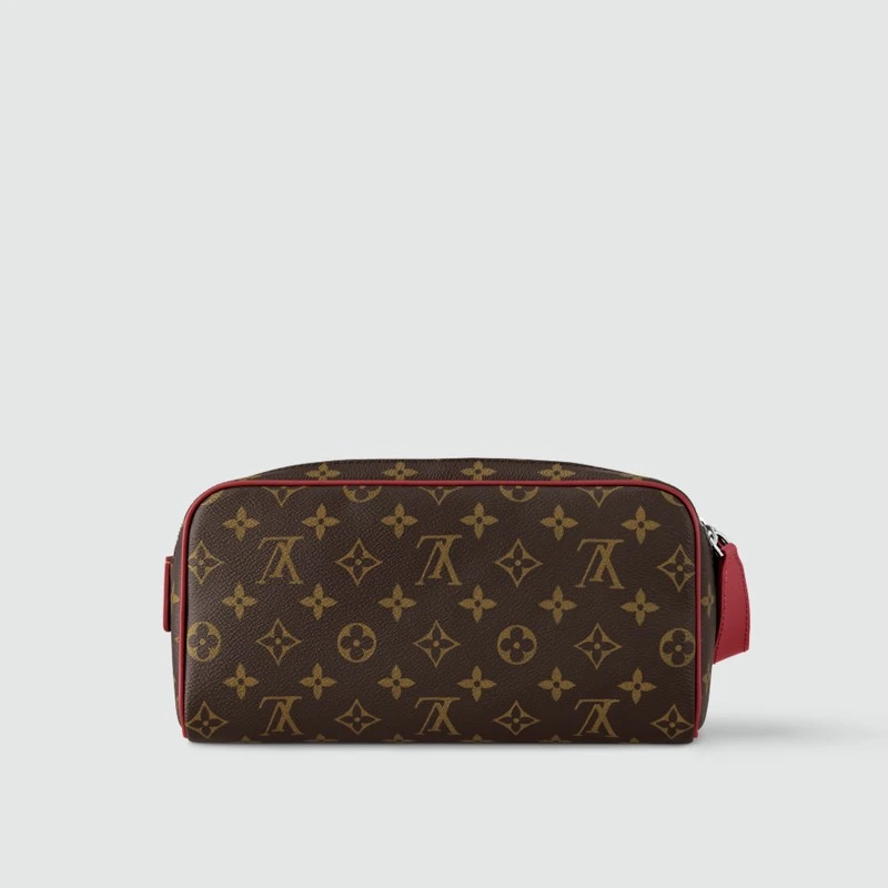 商品Louis Vuitton|【预售3-7天】LV/路易威登 男女通用棕色帆布/牛皮化妆包,价格¥8395,第5张图片详细描述