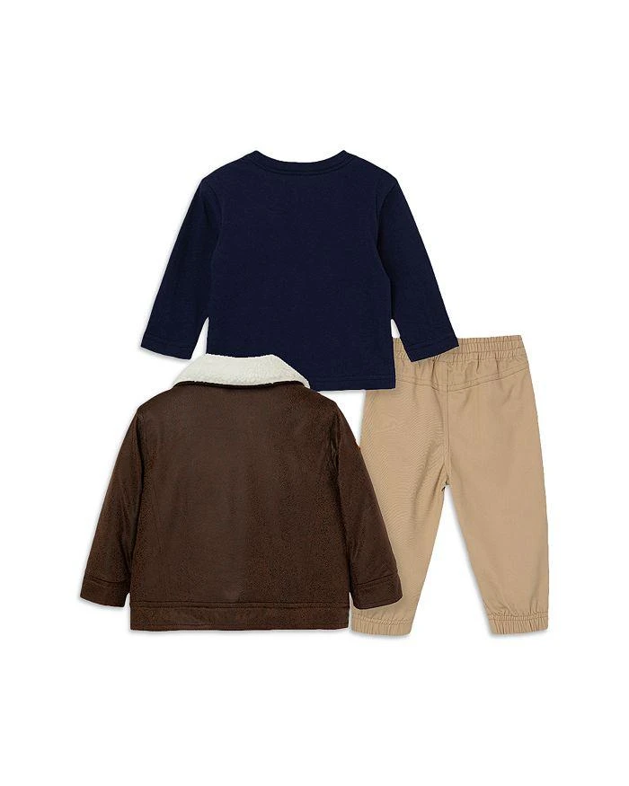 商品Little Me|Boys' Biker Jacket, Long Sleeve Bike Tee & Pants - Baby,价格¥356,第2张图片详细描述