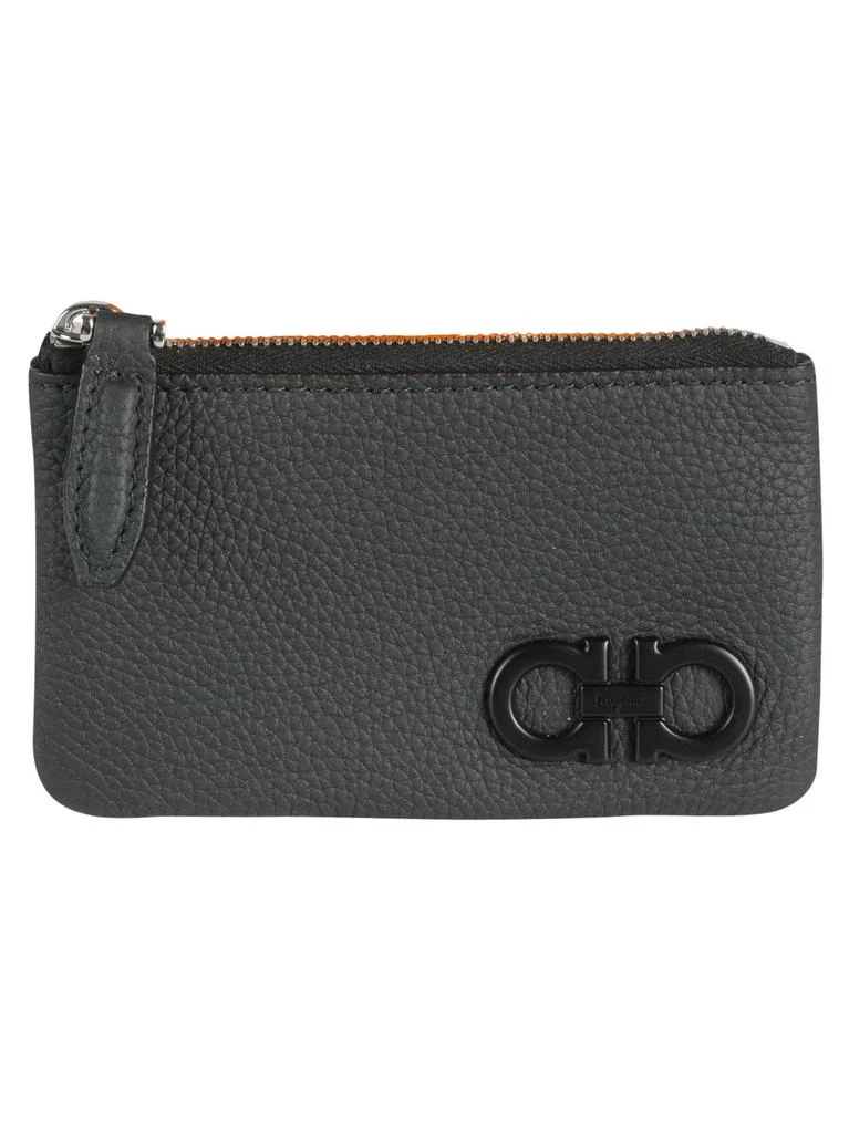 商品Salvatore Ferragamo|Ferragamo Double Gancini Top Zip Coin Purse,价格¥2411,第1张图片