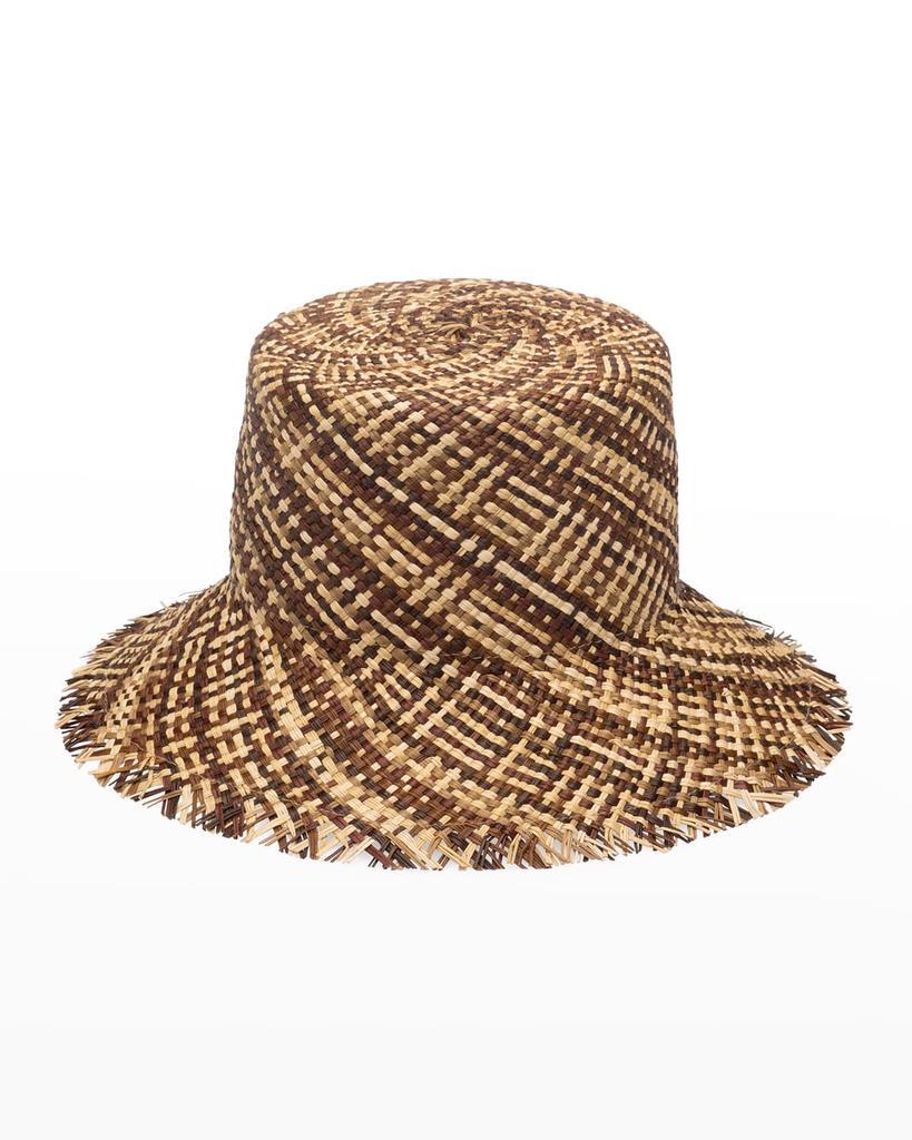 商品Eugenia Kim|Ramona Straw Bucket Hat,价格¥2196,第1张图片