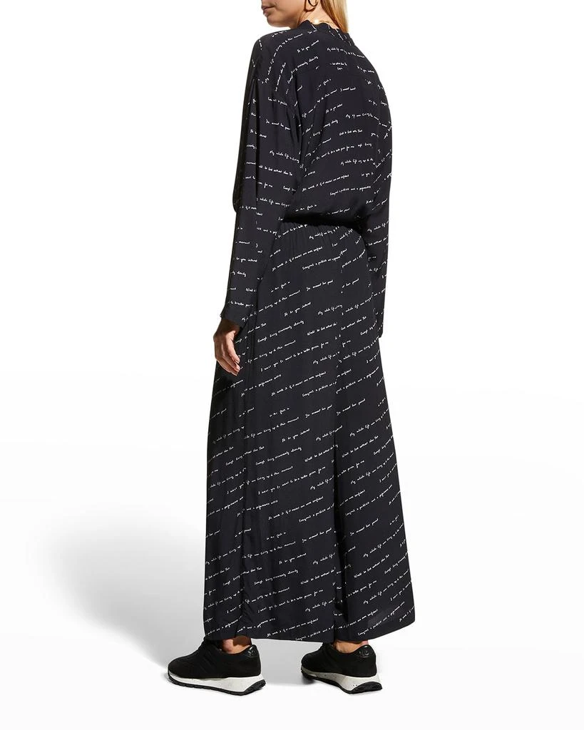 商品ROSETTA GETTY|Writing-Print Cropped crepe PJ Pants,价格¥1533,第4张图片详细描述