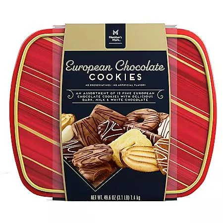 商品Member's Mark|Member's Mark European Chocolate Cookies, 3lbs.,价格¥125,第1张图片