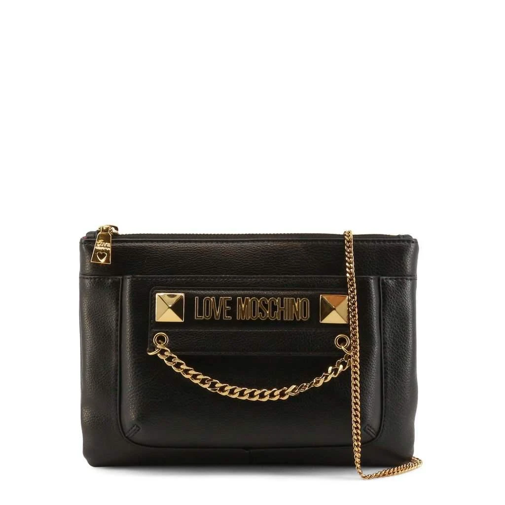 商品Moschino|Love Moschino metallic logo with chain Crossbody Bags,价格¥838,第2张图片详细描述