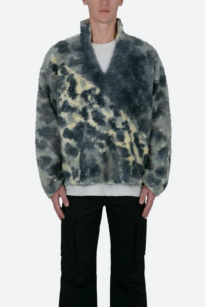 商品MNML|Tie Dye Sherpa Pullover - Blue/Multi,价格¥588,第1张图片