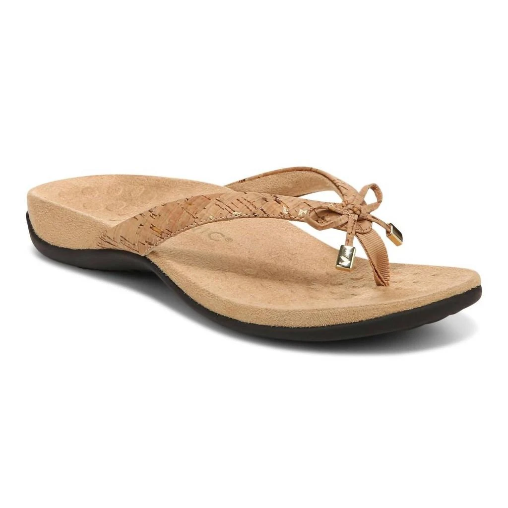 商品VIONIC|Women's Bella Ii Sandal In Gold Cork,价格¥521,第1张图片