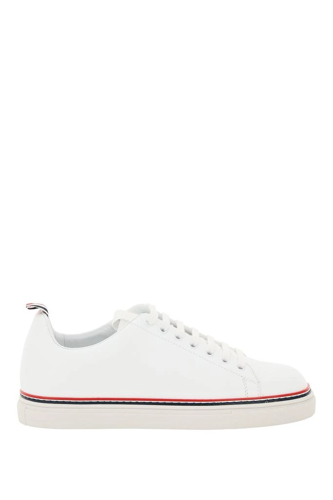 商品Thom Browne|LEATHER LOW-TOP SNEAKERS,价格¥2879,第1张图片