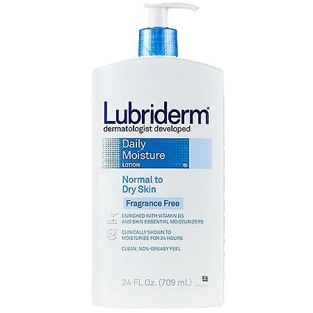 商品Lubriderm|Lubriderm Daily Moisture Body Lotion, Fragrance-Free (24 fl. oz., 2 pk.),价格¥103,第4张图片详细描述