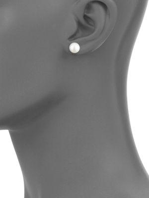 925 Sterling Silver & 8-9mm Multicolored Semi-Round Cultured Freshwater Pearl Collar Necklace, Bracelet & Stud Earrings Set商品第3张图片规格展示