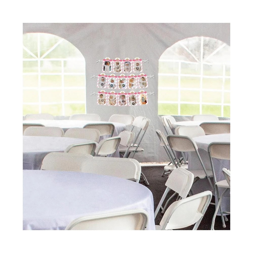 商品Big Dot of Happiness|1st Birthday Little Princess Crown DIY Party Decor Picture Display Photo Banner,价格¥119,第3张图片详细描述