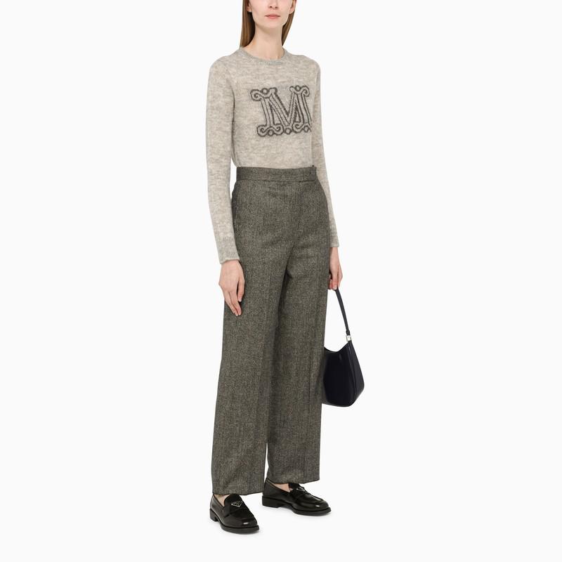 Grey mohair blend sweater商品第3张图片规格展示