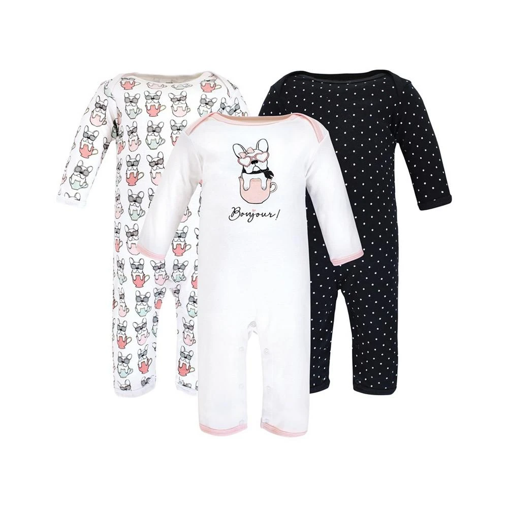 商品Hudson|Baby Girls Cotton Coveralls, Pack of 3,价格¥166,第1张图片