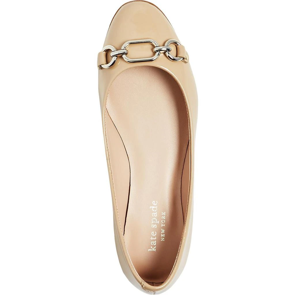 商品Kate Spade|Kate Spade Womens Pauly Leather Round Toe Ballet Flats,价格¥300,第4张图片详细描述