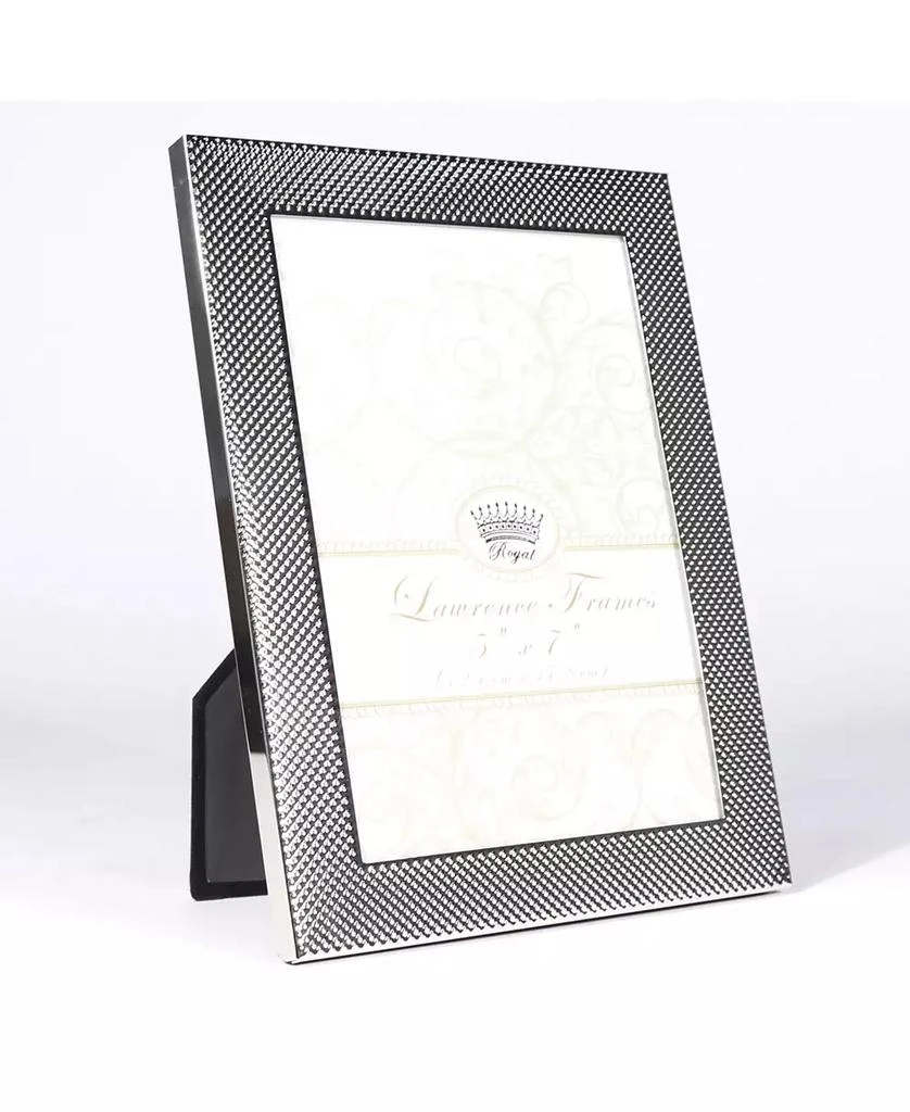 商品Lawrence Frames|Fawn Pin Dot Pattern Silver Metal Picture Frame - 5" x 7",价格¥210,第2张图片详细描述