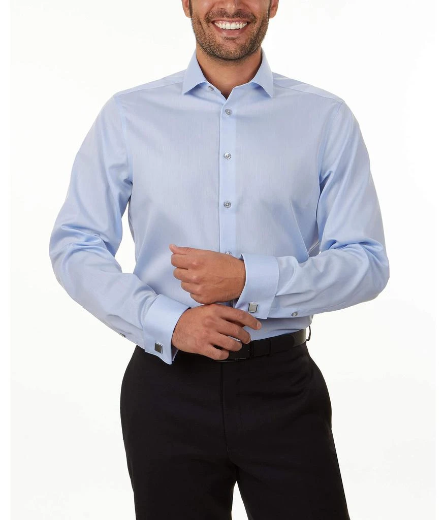 商品Calvin Klein|Dress Shirt Slim Fit Non Iron Solid French Cuff,价格¥327,第2张图片详细描述