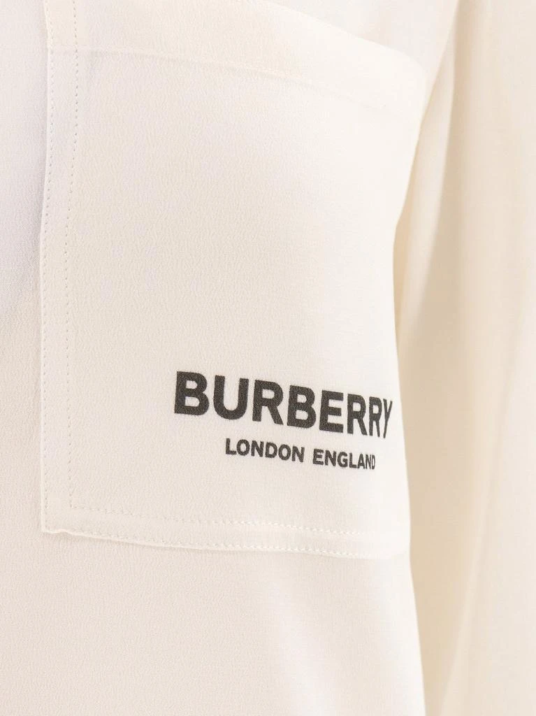 商品Burberry|Burberry Logo Print Long-Sleeved Shirt,价格¥6266,第3张图片详细描述