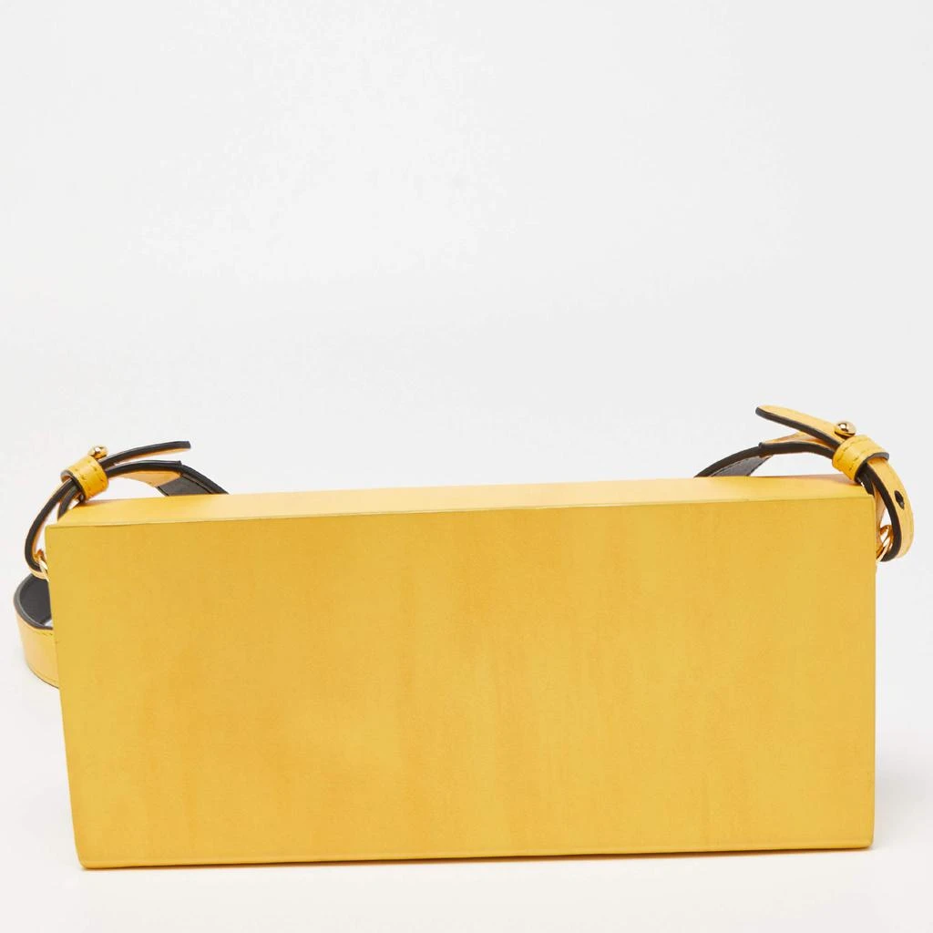 商品Fendi|Fendi Yellow Leather Horizontal Box Crossbody Bag,价格¥7961,第4张图片详细描述