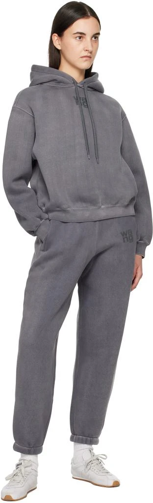 商品Alexander Wang|Gray Puff Logo Sweatpants,价格¥759,第4张图片详细描述