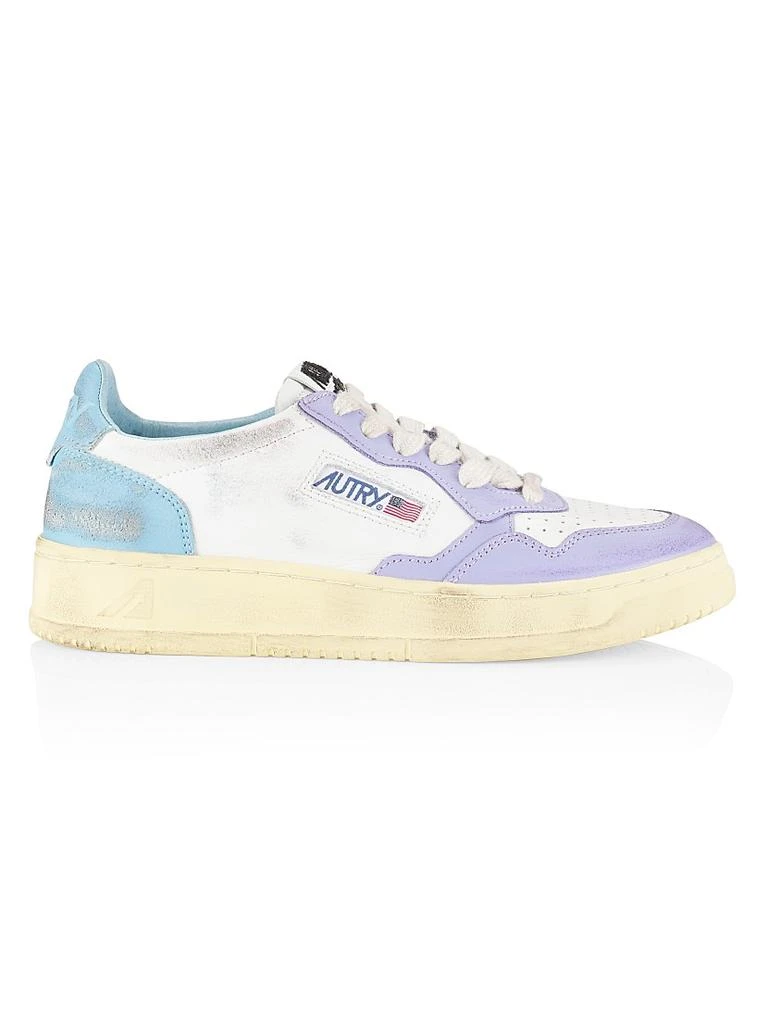 商品Autry|Super Vintage Leather Low-Top Sneakers,价格¥804,第1张图片