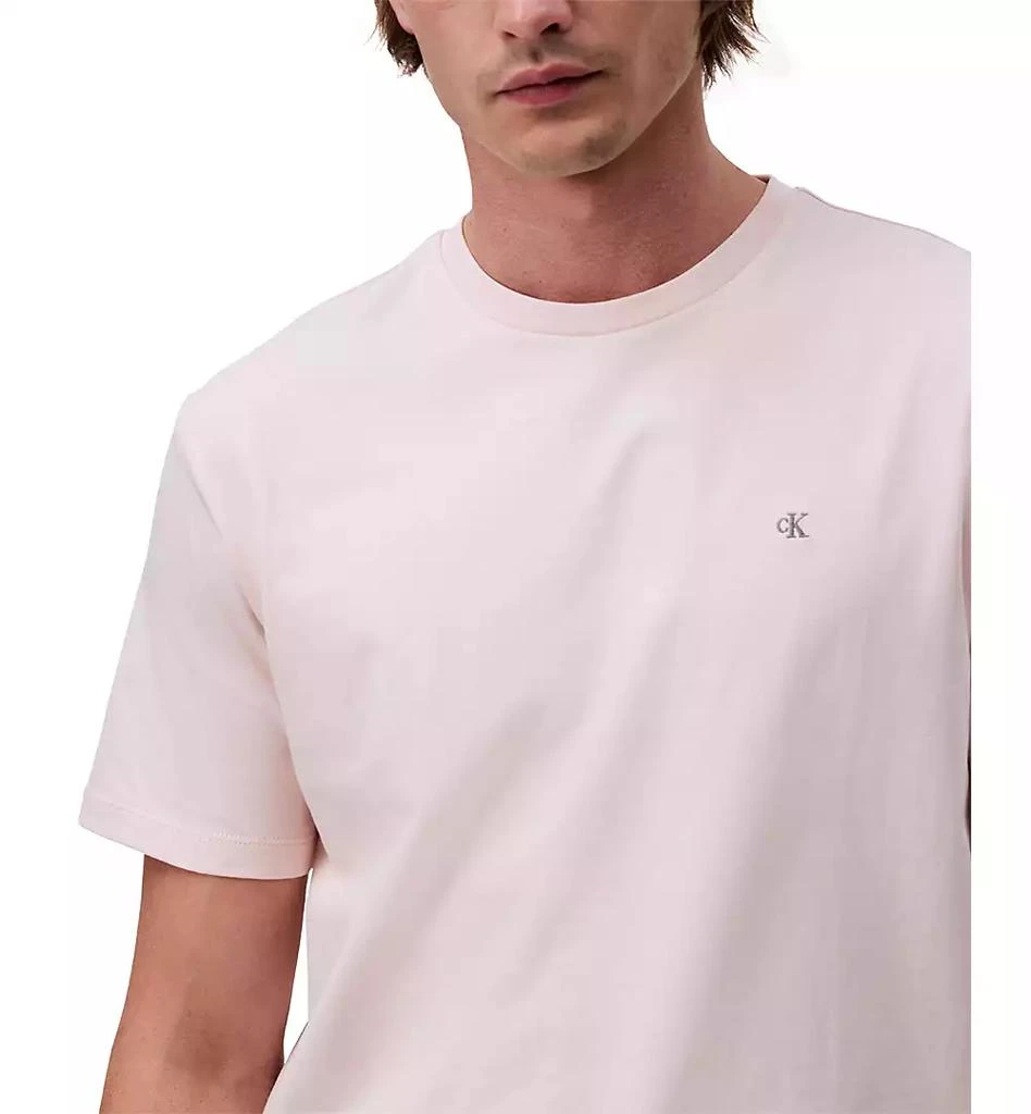 商品Calvin Klein|Men's Smooth Cotton Solid Crewneck T-Shirt,价格¥176,第4张图片详细描述