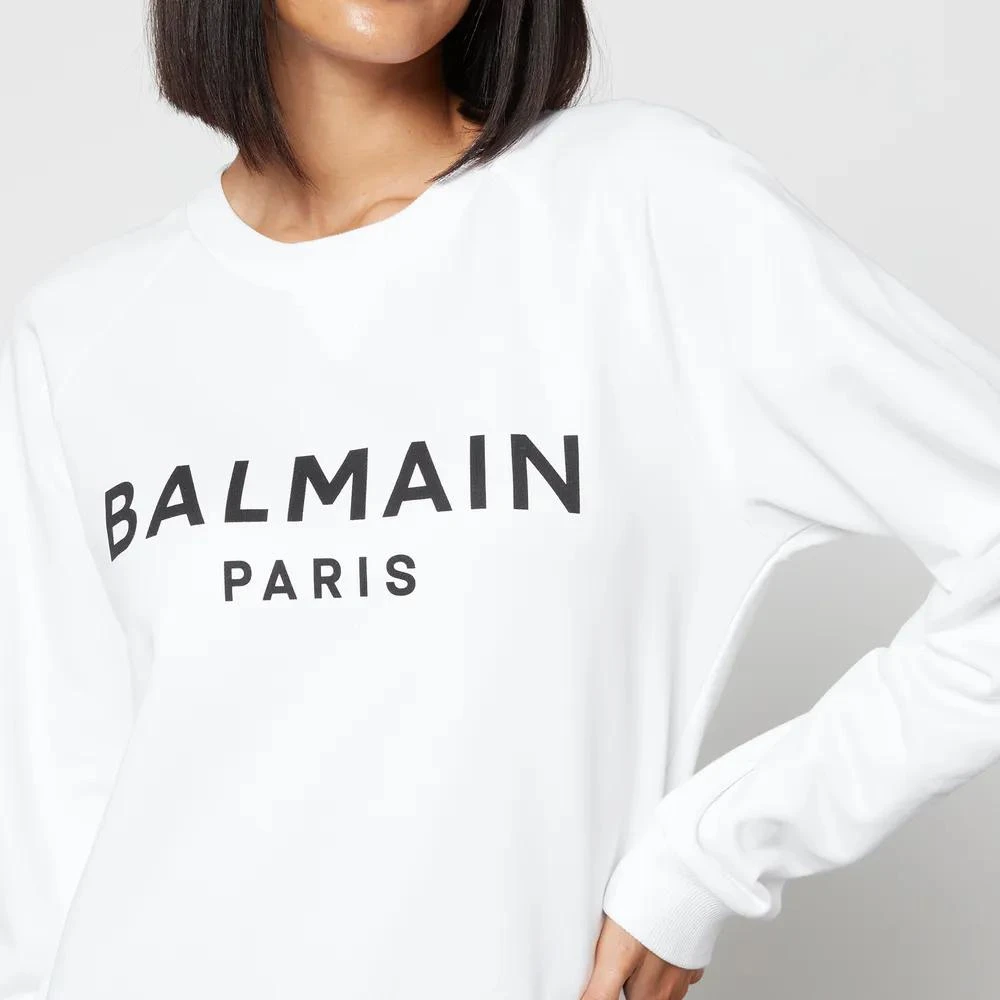 商品Balmain|Balmain Logo-Print Cotton-Jersey Sweatshirt,价格¥3179,第4张图片详细描述