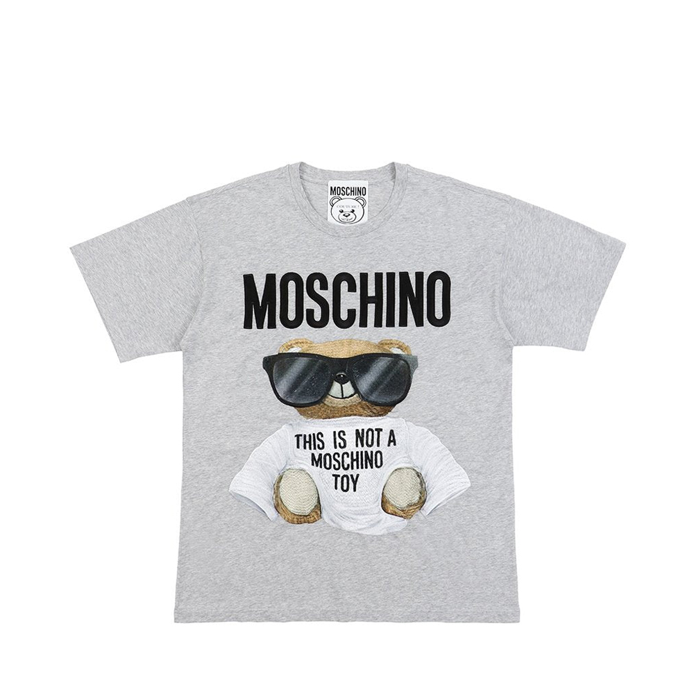 MOSCHINO 女士灰色小熊印花短袖T恤 EV0706-5540-1485商品第1张图片规格展示