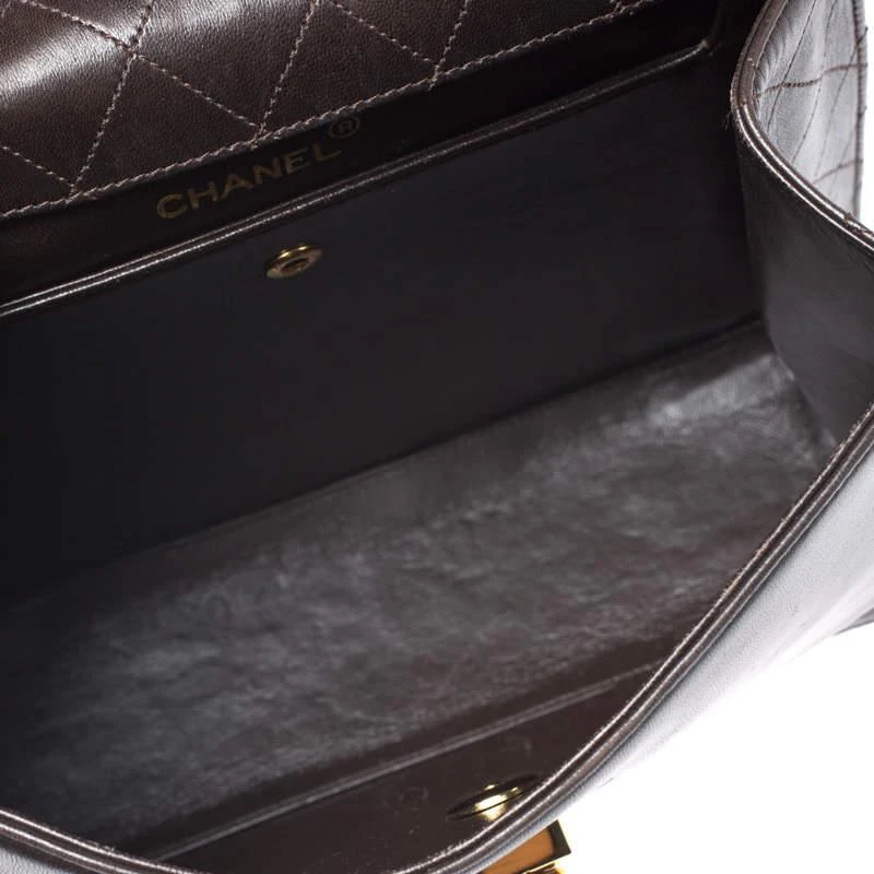 Chanel Dark Brown Quilted leather Vintage Shoulder Strap 商品
