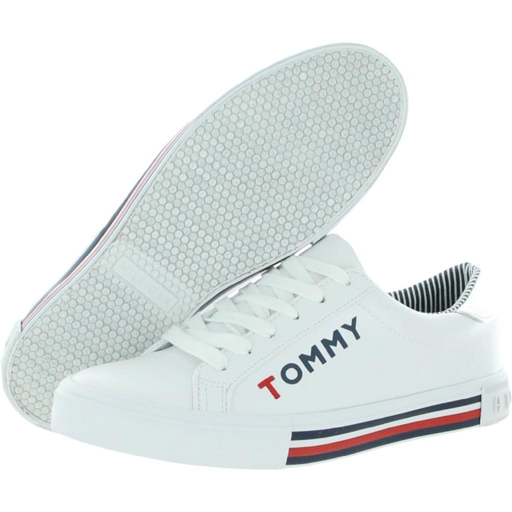 商品Tommy Hilfiger|Tommy Hilfiger Womens Kery Faux Leather Lifestyle Casual and Fashion Sneakers,价格¥227,第5张图片详细描述